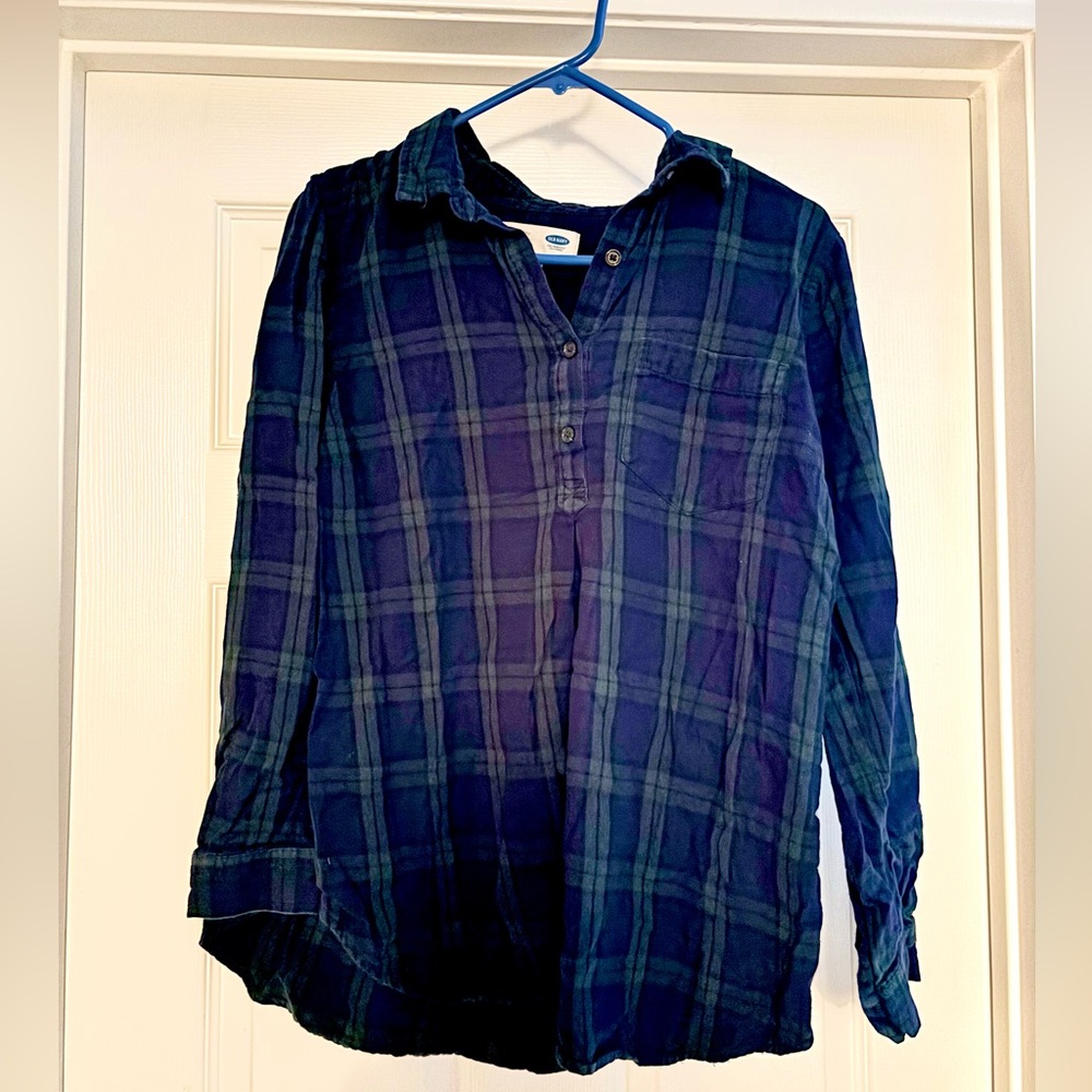 Flannel maternity top (medium)